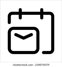 email vector line icon, on a white background.