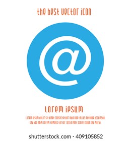 email vector logo icon. At simple isolated symbol sign.