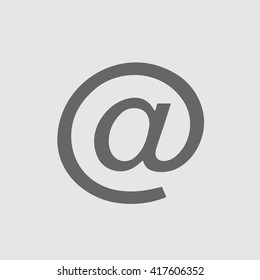email vector logo icon. At simple isolated symbol sign.