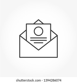 Email Vector Out Line Icon