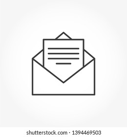 Email Vector Out Line Icon
