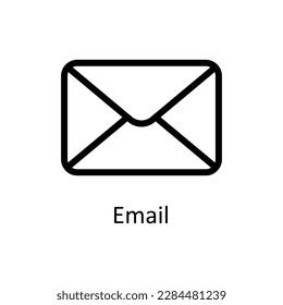 Email Vector   outline Icons. Simple stock illustration stock