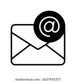 Email Vector for Professional Communication. Remote work inbox illustration, messaging icon concept, digital workflow design.