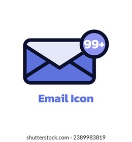 Vector de correo electrónico, Vector de imágenes simple por correo electrónico, Icono de correo electrónico.