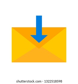 Email vector, Social media flat design icon