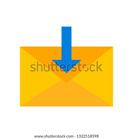 Email vector, Social media flat design icon