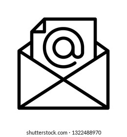 Email vector, Social media line design icon