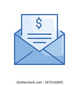  Email Vector Style illustration. Business and Finance Filled Outline Icon. EPS 10 File