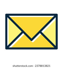 Email Vector Thick Line Filled Dark Colors Icons For Personal And Commercial Use.
