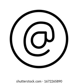 email vector thin line icon 