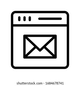 email vector thin line icon 