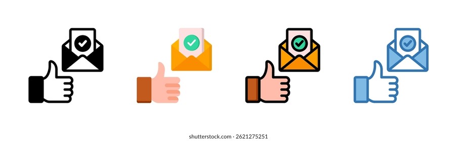 Elemento De Ícone De Verificação De Email Para Design