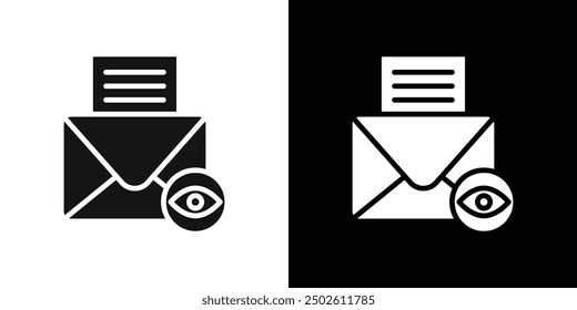 Email View Icon logo set Vector