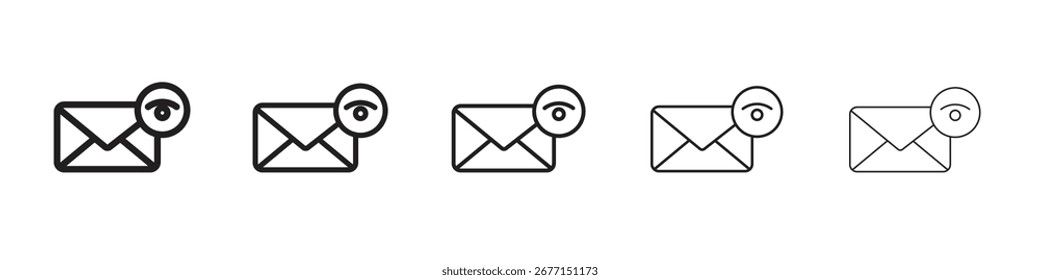 Email Ver Ilustración vectorial de iconos aislada