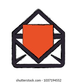 Email virtual symbol icon vector illustration graphic design