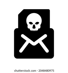 Email virus icon.danger,message (vector illustration)