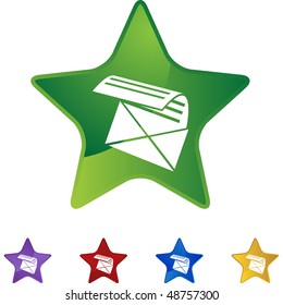 email web button isolated on a background.