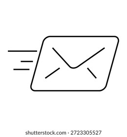 Icono del Web del correo electrónico con el correo electrónico y los iconos lineales de la letra en estilo de línea-4