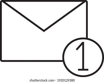 email web icon, vector design