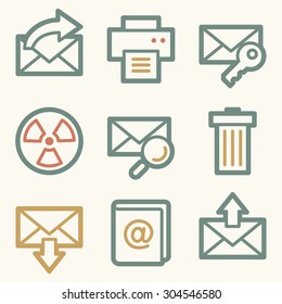 E-mail web icons