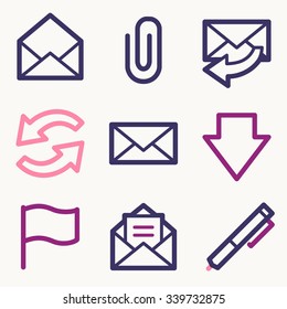 E-mail web icons