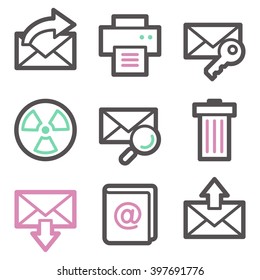 E-mail web icons