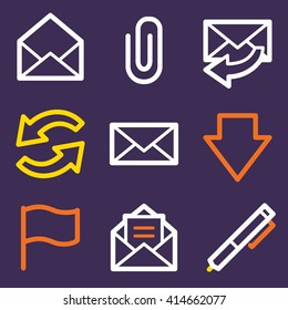 E-mail web icons