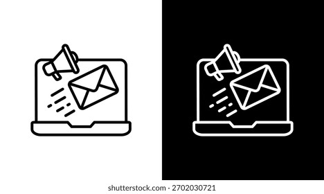 Email Diseño de conjunto de iconos blancos