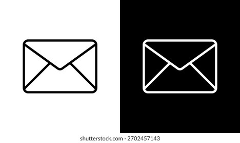 Email Diseño de conjunto de iconos blancos