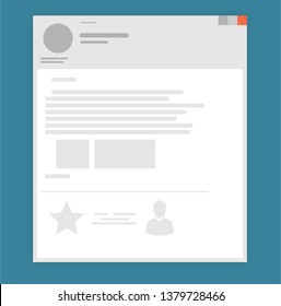 E-mail window layout