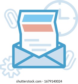 email-marketing  illustration vector icon flat design