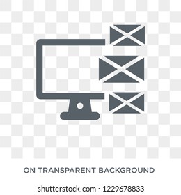 Emails icon. Emails design concept from Communication collection. Simple element vector illustration on transparent background.