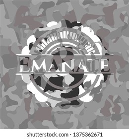 Emanate on grey camouflage pattern