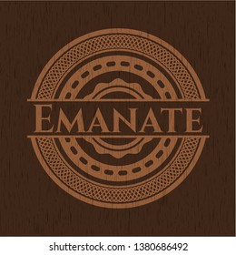 Emanate retro wood emblem