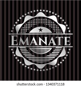 Emanate silver emblem or badge