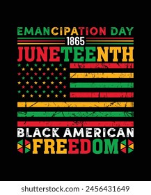 Emancipation Day 1865 juneteenth black american freedom t shirt design, juneteenth t shirt design