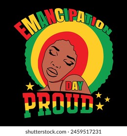 Emancipation Day Proud Tshirt Design