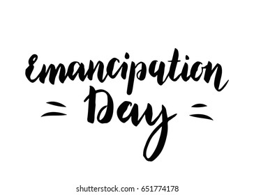 Emancipation Day Vector Illustration.