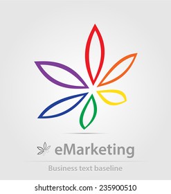 eMarketing business icon for creative design