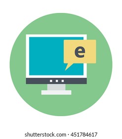 Emarketing Colored Vector Icon