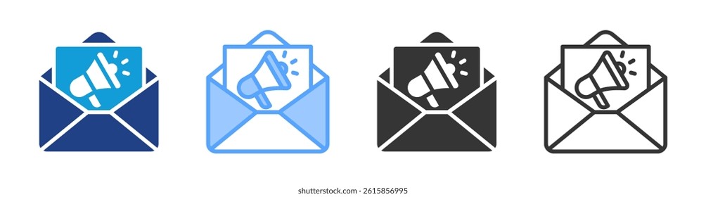 E-Marketing icon set multiple style collection