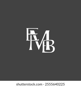 EMB E M B Initial Monogram in Classic and Sophisticated, Fashion and Luxury Logo Design Vector