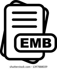  EMB  File Format Icon  For Your Project
