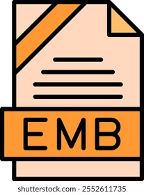 EMB Filled Style Icon Design