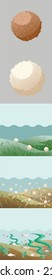 EMBall, work Effective microorganisms ball for improvement and supporting human health and hygiene. on grey background