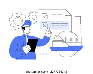 Embargo regulation abstract concept vector illustration. International sanctions, limited import and export, trading ban, bank account ban, financial and economic sanctions abstract metaphor.