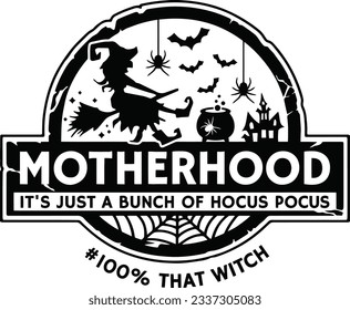 Embark on a bewitching journey into the world of motherhood with our enchanting collection, "Witchy Motherhood: A Bewitching Tale of 'It's Just a Bunch of Hocus Focus.'" 