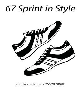 Embark on a journey of fitness and style with these intricately detailed vector illustrations of running shoes. Explore the sleek design and dynamic contours, capturing the essence of speed and endura