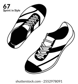 Embárcate en un viaje de fitness y estilo con estas Ilustraciones vectoriales intrincadamente detalladas de zapatillas de running. Explore el diseño elegante y los contornos dinámicos, capturando la esencia de la velocidad y la resistencia