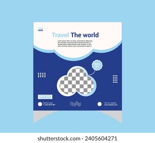 
Embark on a visual journey with our captivating Travel Social Media Post design!